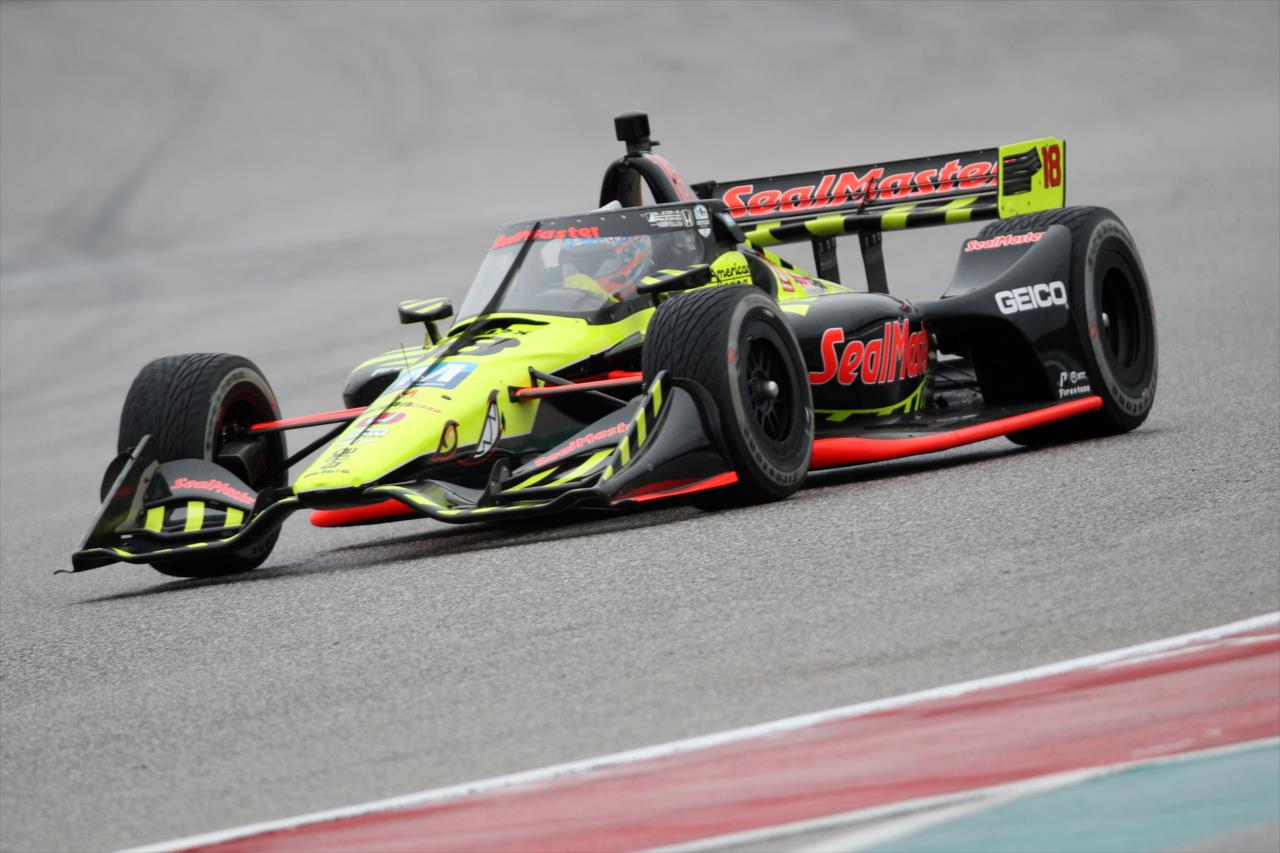Santino Ferrucci on course during the Open Test at Circuit of The Americas in Austin, TX -- Photo by: Chris Graythen (Getty Images)